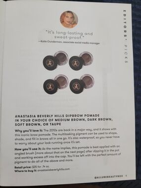 Anastasia Beverly Hills Dipbrow Pomade - Medium/Dark Brown Shades